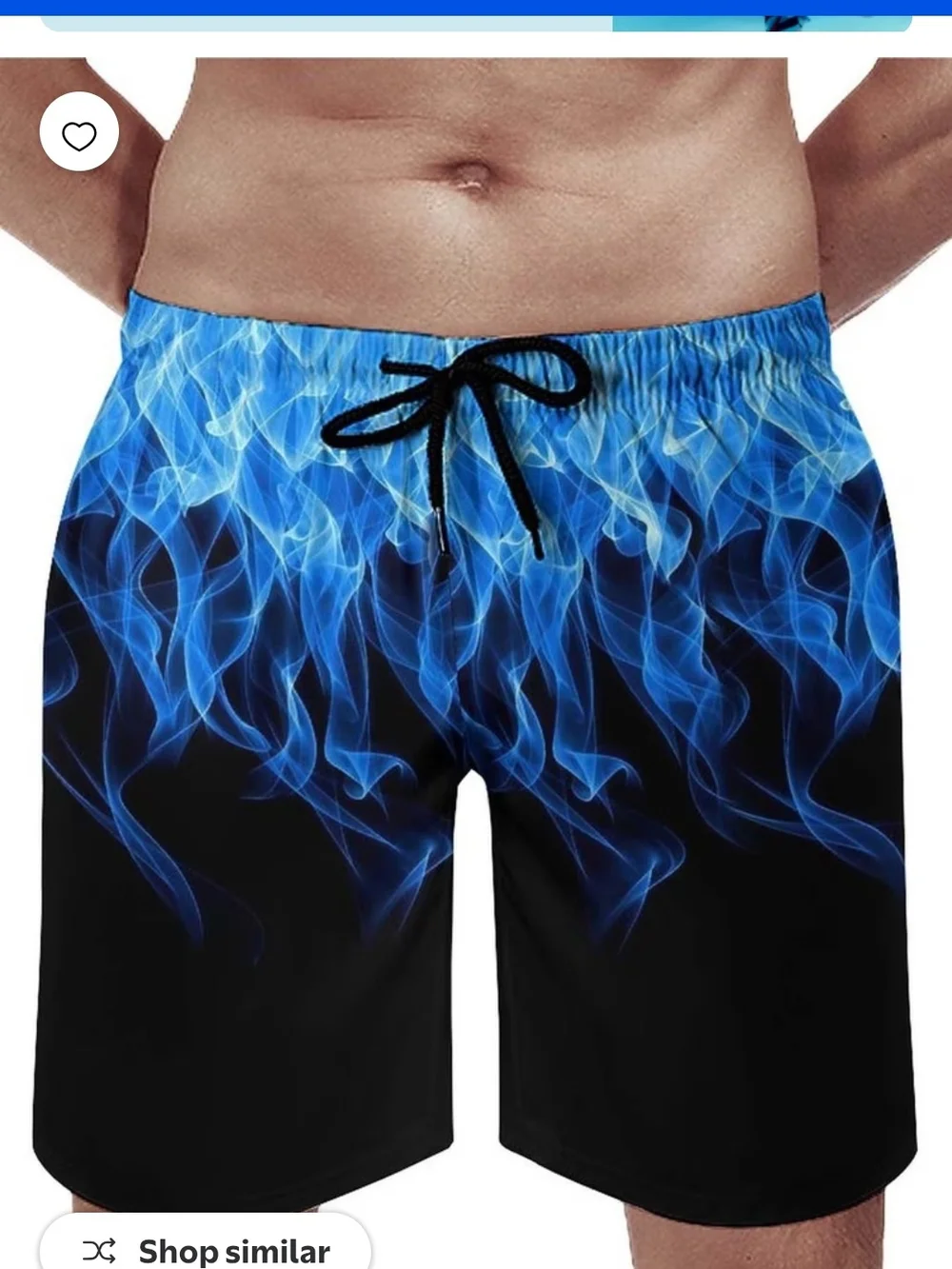 GENTS BLISS Men's Blue Flame Swim Trunks